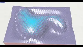 Puffing a surface using grasshopper 3D inside Rhinoceros 3D and quad paneling