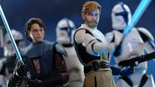 Star Wars Black Series Clone Wars Anakin and Obi-Wan Action Figure Review! (Pretty good but....)