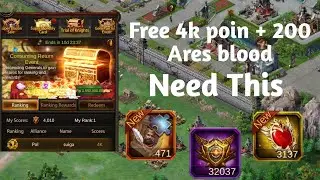 Trick event Trials of Knight, free 4k poin + 200 blood ares || Evony King Return