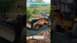 Crusher run macadam laying | #roadconstruction #construction #driver #tata