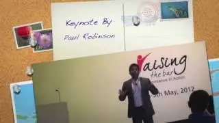 Paul Robinson Motivational talk on Raising the bar