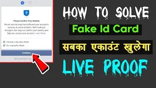 Please Confirm Your Identity Facebook Problem 2021 | Choose A Security Check | Without Id Card Hindi