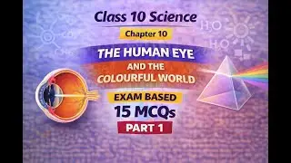 Class 10 Science Chapter 10 MCQs | The Human Eye and the Colourful World | 15 MCQs | Part 1