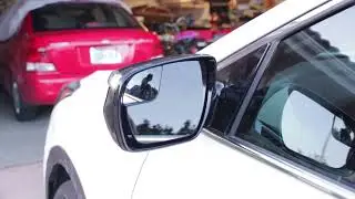 Replacing Side Rear View Mirror of Hyundai Santa Fe Sport 2017.