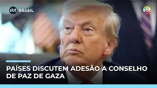 Trump formaliza criação do Conselho de Paz de Gaza; Brasil avalia convite | #SBTBrasil