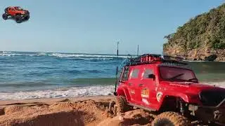 Mud, Power, and Grit: Red RC Car Takes Off-Road to the Extreme,Rc RED 5