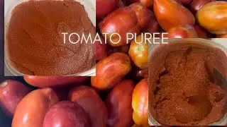 Tomato paste recipe. How I made my authentic tomato paste.