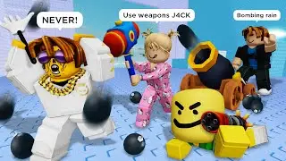 TROLL SLAP TOWER: THE SECRET WEAPON 💪 Roblox SLAP TOWER Funny Moments