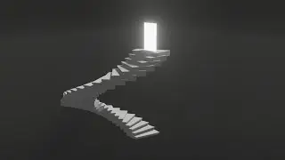 Creating a stairs scene in Blender. #blender #timelapse #modeling #tutorial
