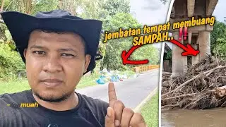 Miris! Sampah Menumpuk di Bawah Jembatan Muaro Tantang Agam–Pasaman