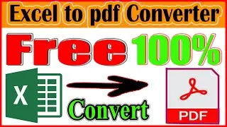 how to excel to pdf converter offline