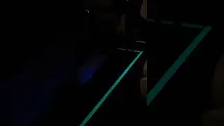 Neon Lights on Seattle&rsquo;s Alaska Airlines Flight in LA&rsquo;s LAX Airport 7/31 #lax