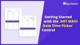 Getting Started with the .NET MAUI Date Time Picker Control