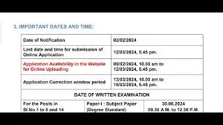 TNMAWS Recruitment 2024 - Application Correction Procedure & Last Date - Details
