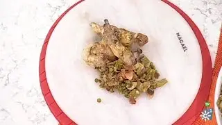 Cómetelo | Conejo al ajillo con menestra