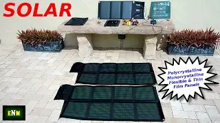 Solar Panel Types (Folding/Flexible/Monocrystalline/Polycrystalline)