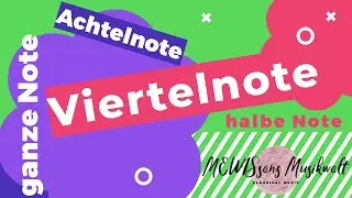 Achtelnote, Viertelnote, halbe Note, ganze Note: Notenwerte für Kinder