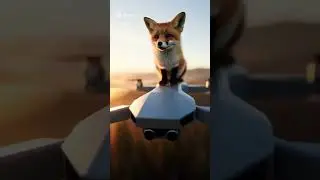 Flying Baby Fox with Drone | Funniest Sora AI Animation Ever! #soraai  #Flyingfox #Funny