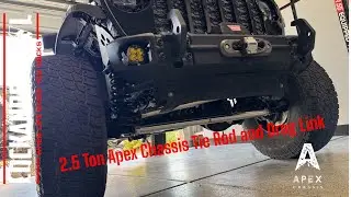 Apex Chassis 2.5 Ton Polished Aluminum Tie Rod and Drag Link install