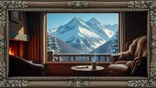 Luxury Winter Lodge | Framed Art With Music & Relaxing Classical 4K