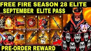 Free fire September elite pass.free fire elite pass pre order