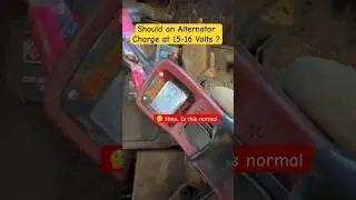 Should an alternator charge at 15-16 volts? #youtubeshorts #shorts #mechanic #tips #battery