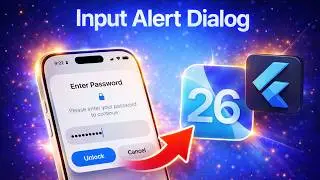 Flutter Dialog | iOS 26 Input Alert Dialog in Flutter | #Flutter #iOS26 #AlertDialog