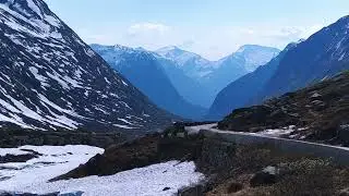 4K-Strynefjellsveg road 258 - Norway June 2023 - Triumph TR6