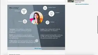 LinkedIn creative profile