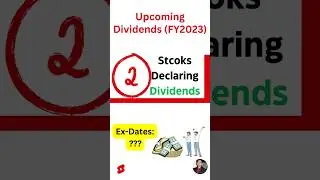 Recent Dividend Announcement 🤑 | Dividend Ex Dates News | Upcoming Dividends News