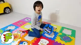 レオくんがアンパンマンのプレイマットであそぶよ！こうえんにパーツをさがしにいくよ！ トイキッズ