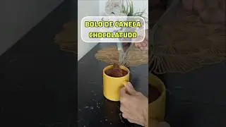 Bolo de caneca chocolatudo #receita #bolodecaneca