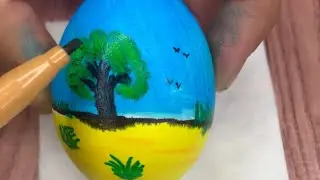 Satisfying Raw Egg Peeling & Name Writing Art | Relax and ASMR