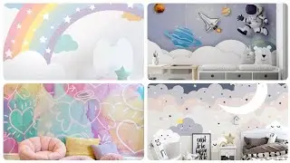 new kids room back wallpaper design and ideas/living room bedroom wallpaper design