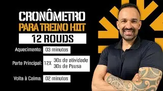 Cronom&ecirc;tro Para Treino Hiit (12x 30 por 30 segundos)