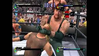 WWF SmackDown! Just Bring It for PlayStation 2 Undertaker & Kane vs Kurt Angle & Christian
