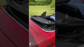 Power top demonstration of a 1967 Pontiac Firebird convertible