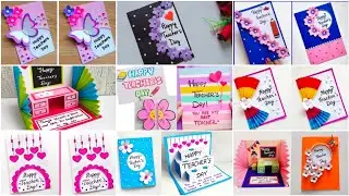 Top 10 Teachers day card ideas🏆🏆/How to make Teachers day card/Diy Teachers day best Greeting card