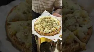 Best Pizza Without Amul Cheese Making in Sarafa Bazar Indore | Indian Street Food