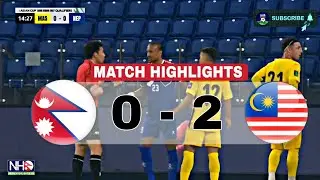 MATCH HIGHLIGHTS: NEPAL 0-2 MALAYSIA | AFC ASIAN CUP QUALIFICATION