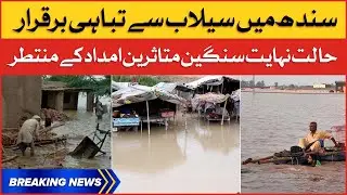 Heavy Flood Disaster in Sindh | Flood Victims Appeal For Help | Breaking News