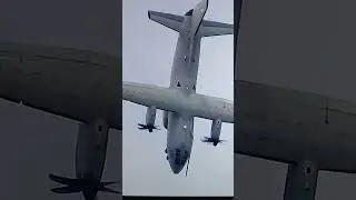 Fockker F 27 acrobatic stunt #militaryjet #shorts #usaf #fokker #f27