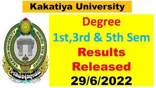 KU Degree  1,3 & 5 Sem Results Released || ku updates