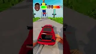 🚘CR7 Vs Lamine Yamal Vs Messi Vs Vinicius Junior⚽Race Challenge! #simulator #shorts