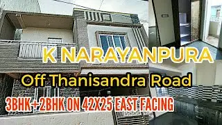 Thanisandra 3BHK+2BHK on 42x25 New Building Bangalore North