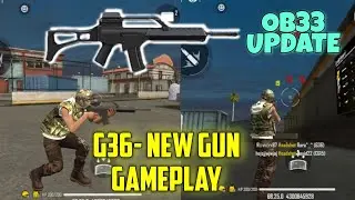 OB33 NEW GUN G36 GAMEPLAY || ADVANCE SERVER GARENA FREE FIRE UPDATE (@rowdy8777GAMING )