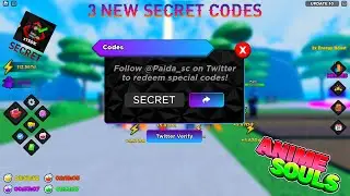 3 NEW SECRET CODES IN ANIME SOULS SIMULATOR (update 10.5)
