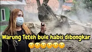 BANGUNAN NUTUP KALI DIBONGKAR WARUNG TETEH BULE JUGA KENA BONGKAR❗️#kdm 