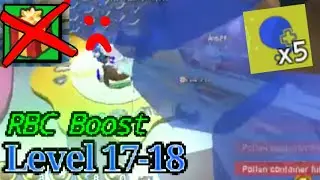 level 17-18 blue hive's first RBC boost 36T (no honeyday, ungifted hive) | Bee Swarm Simulator