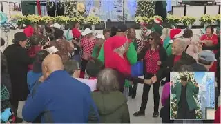 Older adults dance alongside Mayor Bowser in Senior Holiday Celebration